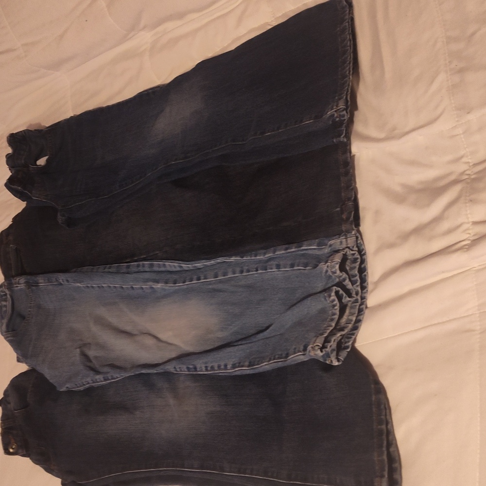 Kids Lot Boys Jeans - Blue And Black Size 10